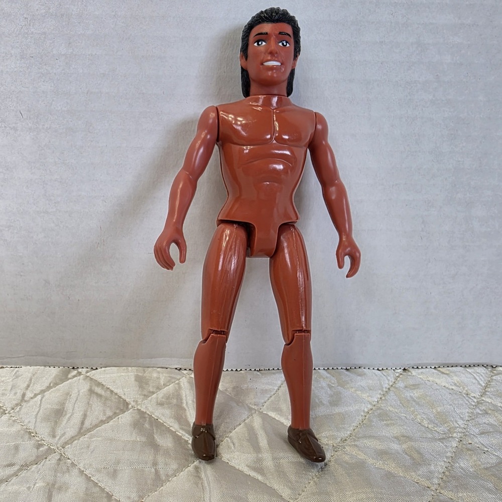 Vintage 1993 Marchon Grand Champions Frontier Riders 6" Indian Nude Figure